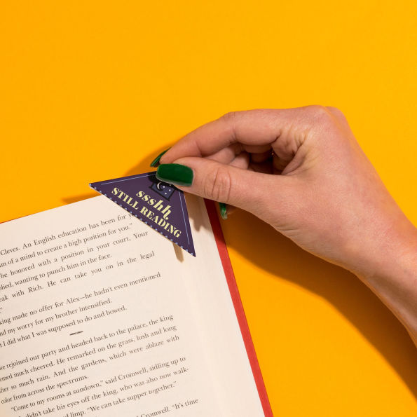 Book Lovers Bookmark Corners, Set of 3 Unique Cardstock Bookmarks