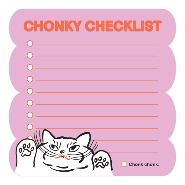 Chonky Checklist Chonky Note: Cube Notepad