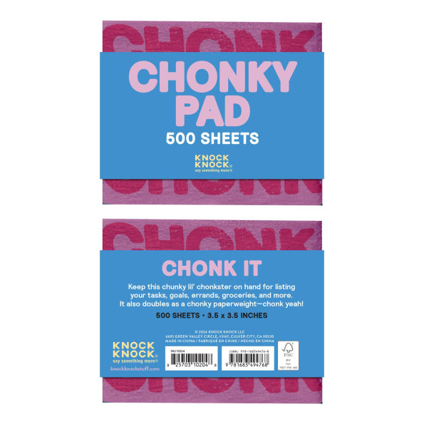 Chonky Checklist Chonky Note: Cube Notepad