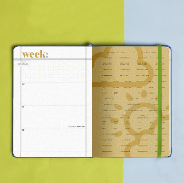Keepin' It Kinda, Sorta Together Large Hardcover Planner: Undated 12-Month Planner