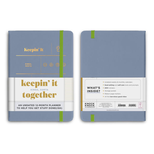 Keepin' It Kinda, Sorta Together Large Hardcover Planner: Undated 12-Month Planner