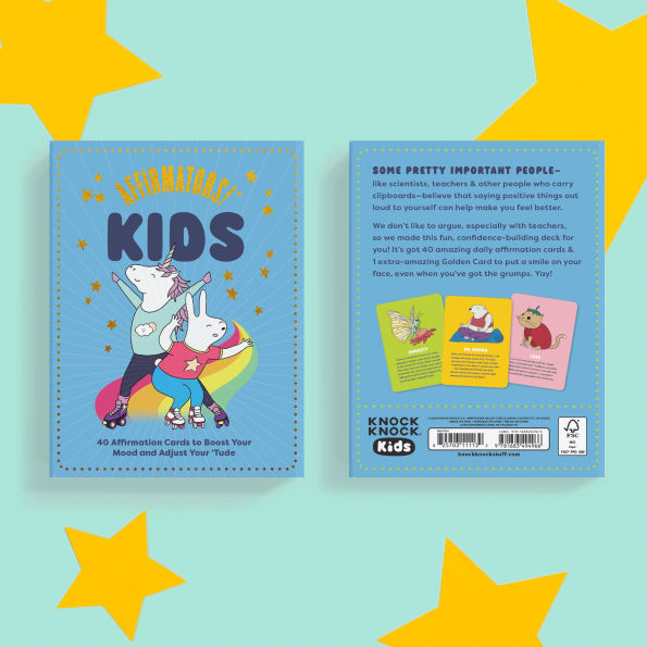 Affirmators! Kids Deck: 40 Affirmation Cards for Kids to Boost Your Mood and Adjust Your 'Tude