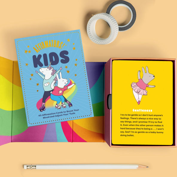 Affirmators! Kids Deck: 40 Affirmation Cards for Kids to Boost Your Mood and Adjust Your 'Tude