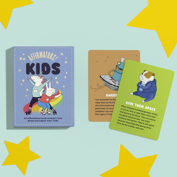 Affirmators! Kids Deck: 40 Affirmation Cards for Kids to Boost Your Mood and Adjust Your 'Tude
