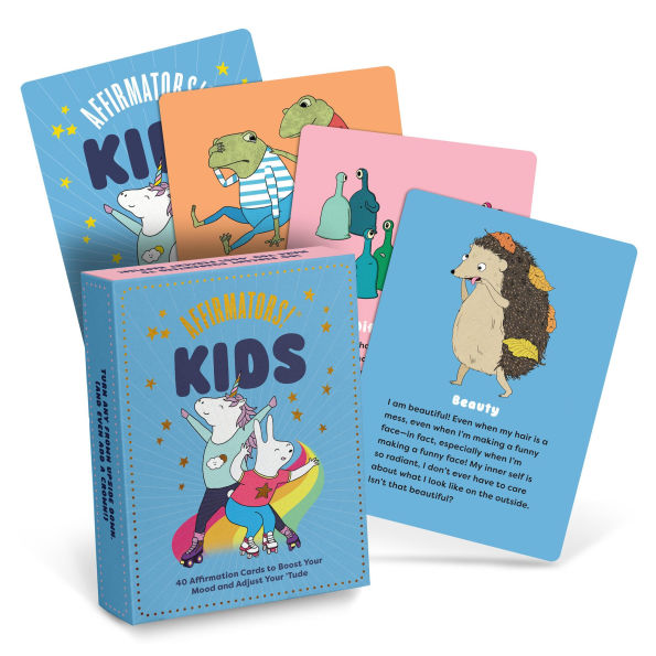 Affirmators! Kids Deck: 40 Affirmation Cards for Kids to Boost Your Mood and Adjust Your 'Tude