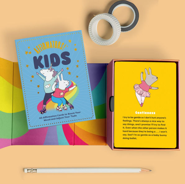 Affirmators! Kids Deck: 40 Affirmation Cards for Kids to Boost Your Mood and Adjust Your 'Tude