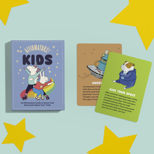 Affirmators! Kids Deck: 40 Affirmation Cards for Kids to Boost Your Mood and Adjust Your 'Tude