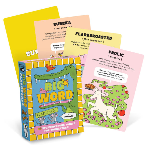 Big Word Flashcards for Kids: 30 Splendiferous Words for Youngsters