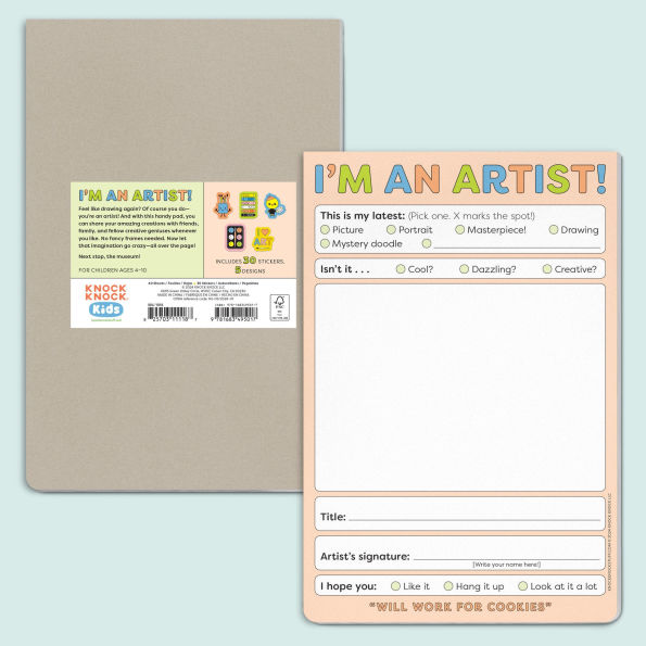 I'm an Artist! Playtime Pad with Sticker Sheet