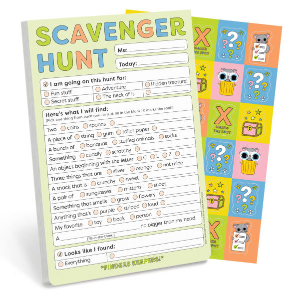 Scavenger Hunt Playtime Pad with Sticker Sheet