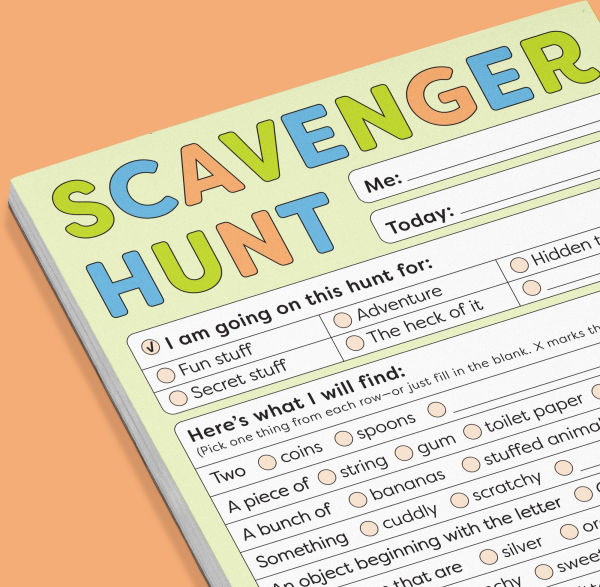 Scavenger Hunt Playtime Pad with Sticker Sheet