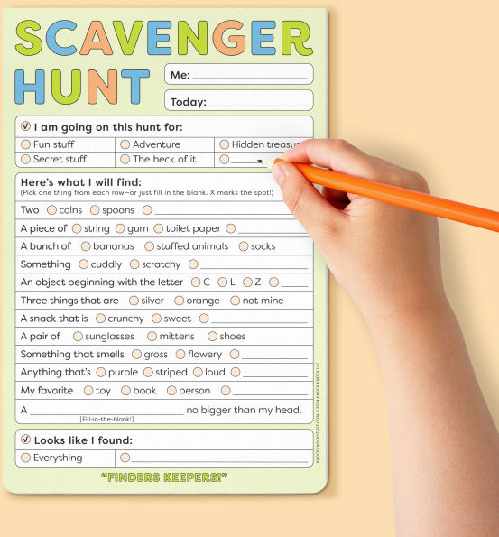 Scavenger Hunt Playtime Pad with Sticker Sheet