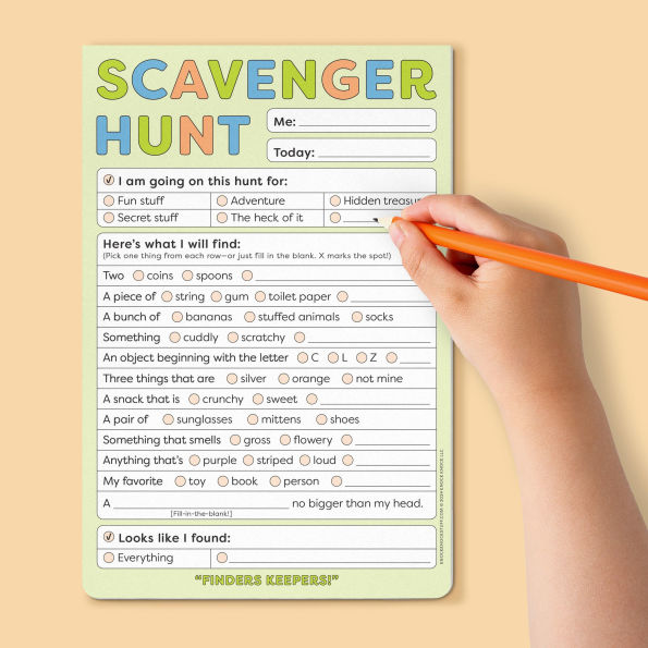 Scavenger Hunt Playtime Pad with Sticker Sheet