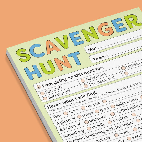 Scavenger Hunt Playtime Pad with Sticker Sheet