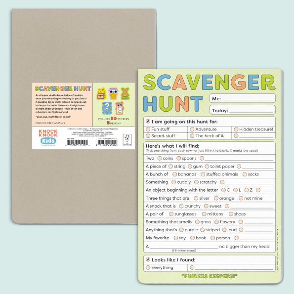 Scavenger Hunt Playtime Pad with Sticker Sheet