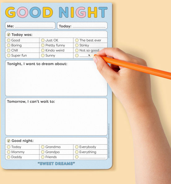 Good Night Playtime Pad with Sticker Sheet