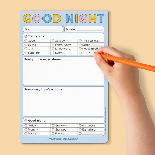 Good Night Playtime Pad with Sticker Sheet