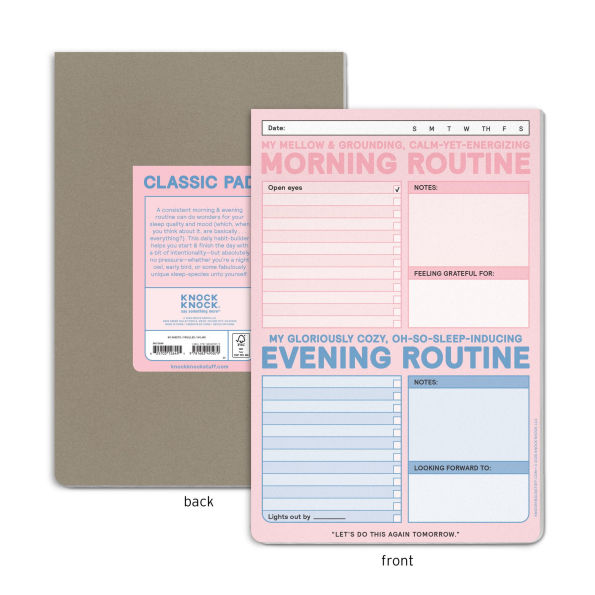AM/PM Routine Pad - Morning Routine and Evening Routine Tracker Pad