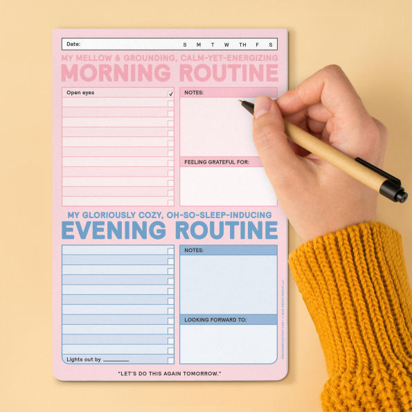AM/PM Routine Pad - Morning Routine and Evening Routine Tracker Pad