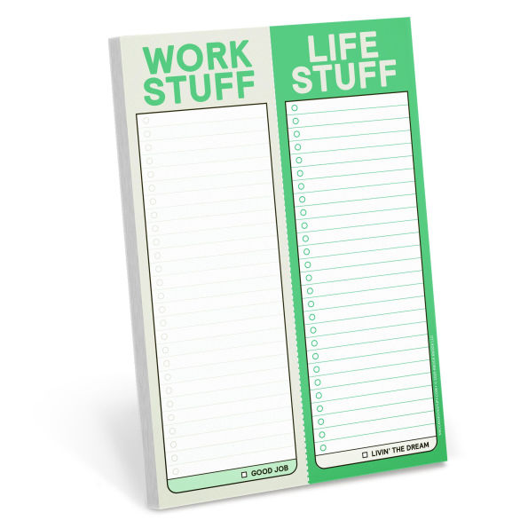 Work Stuff Life Stuff Perforated Pad