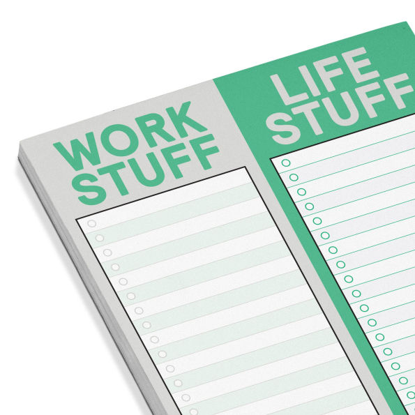 Work Stuff Life Stuff Perforated Pad