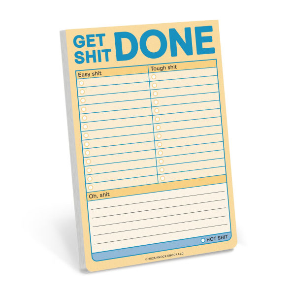 Get Shit Done Great Big Sticky Note (Pastel Version)