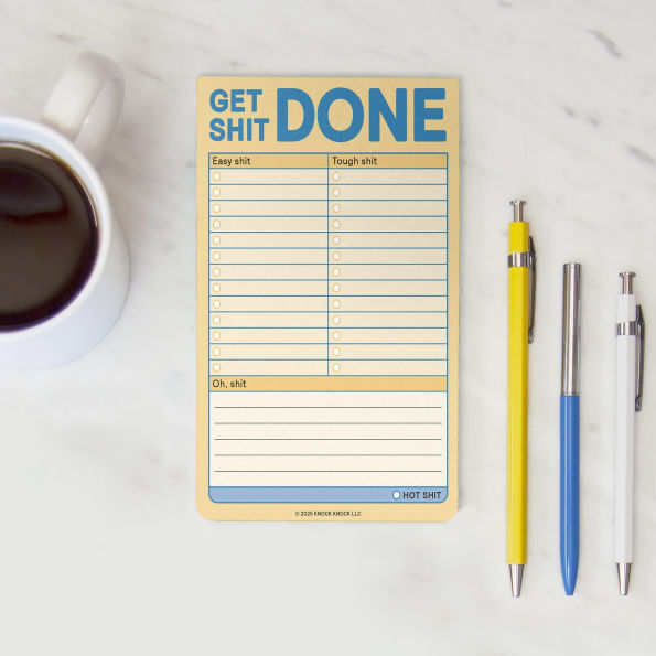 Get Shit Done Great Big Sticky Note (Pastel Version)