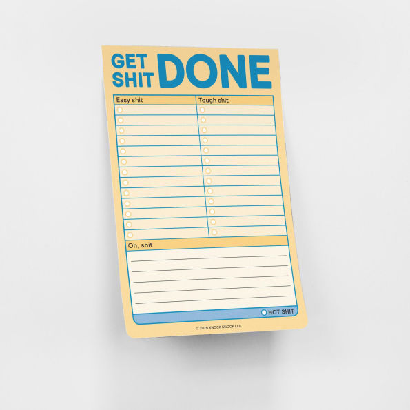 Get Shit Done Great Big Sticky Note (Pastel Version)