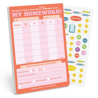 Title: My Homework Weekly Tracker Pad Can-Do Pad with Sticker Sheet, Author: Knock Knock Kids