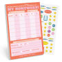 My Homework Weekly Tracker Pad Can-Do Pad with Sticker Sheet