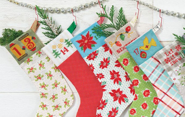 Cross-Stitch Christmas Countdown: 24 Mini Stockings