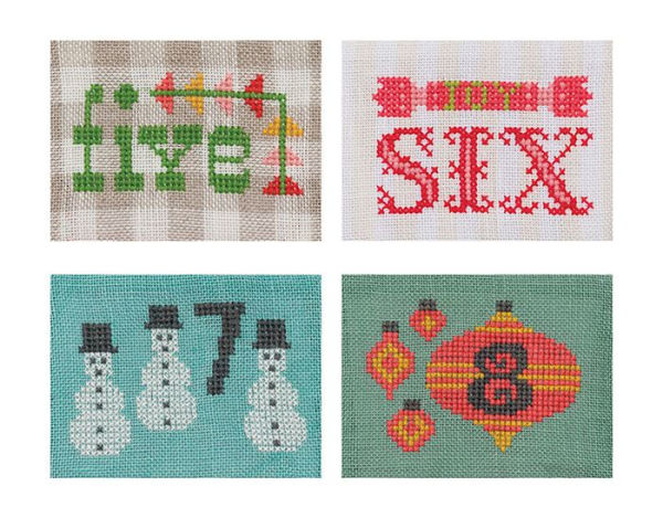 Cross-Stitch Christmas Countdown: 24 Mini Stockings