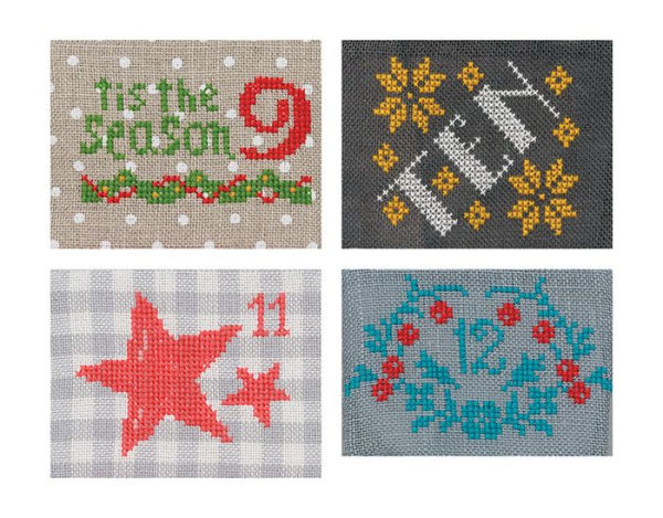 Cross-Stitch Christmas Countdown: 24 Mini Stockings