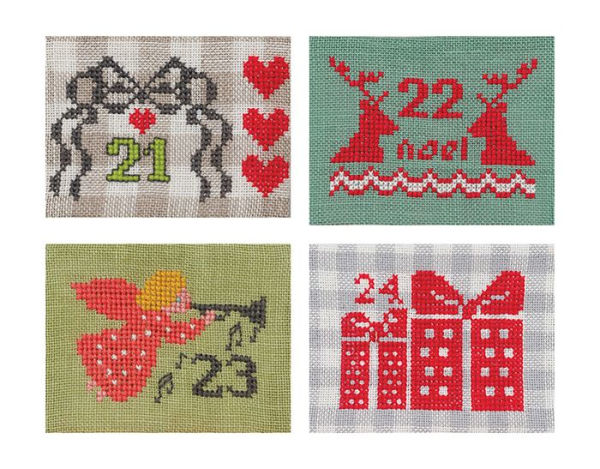 Cross-Stitch Christmas Countdown: 24 Mini Stockings