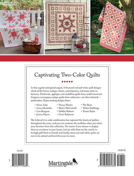 Red & White Quilts II: 14 Quilts with Everlasting Appeal