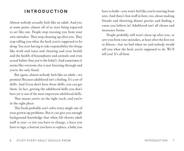 Stuff Every Adult Should Know: A Pocket-Sized Guide to Grown-Up Know-How, from Taxes Small Talk