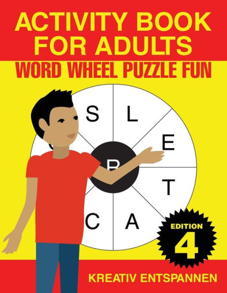 Activity Book for Adults - Word Wheel Puzzle Fun Edition 4