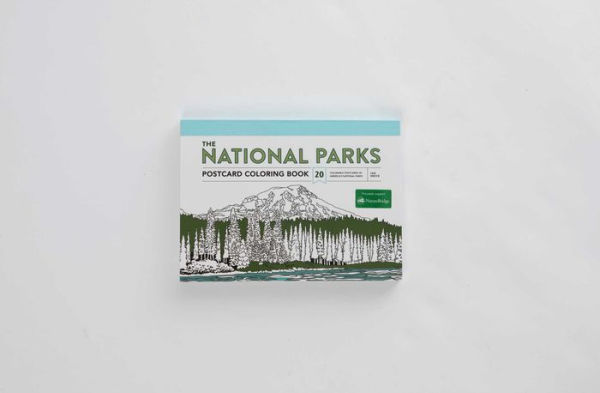 The National Parks Postcard Coloring Book: 20 Colorable Postcards of America's National Parks