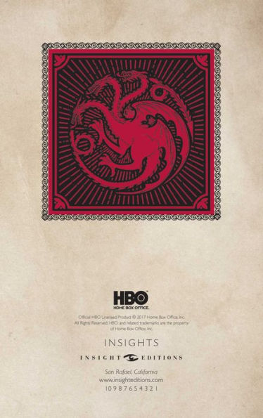 Game of Thrones: House Targaryen Ruled Pocket Journal