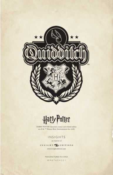 Harry Potter: Quidditch Hardcover Ruled Journal