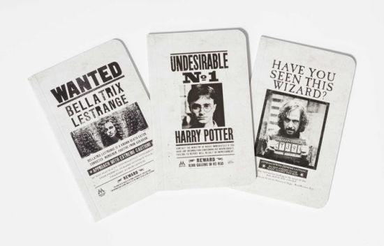 Harry Potter Wanted Posters Pocket Notebook Collection Set Of 3paperback