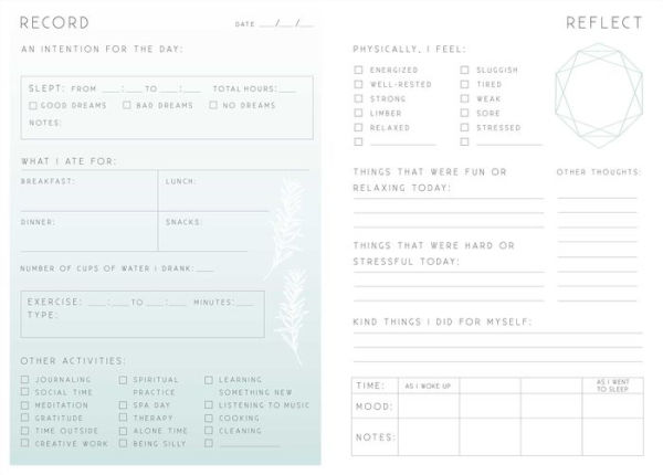 Self-Care: A Day and Night Reflection Journal (90 Days)