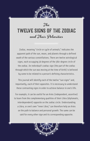 The Twelve Signs of the Zodiac: An Inspiration Journal