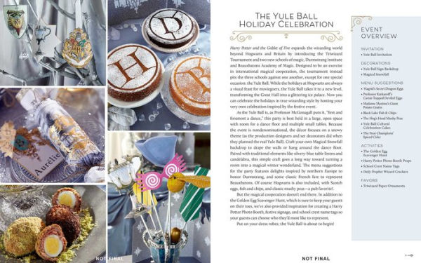 Harry Potter: Feasts & Festivities: An Official Book of Magical Celebrations, Crafts, and Party Food Inspired by the Wizarding World (Entertaining Gifts, Entertaining at Home)