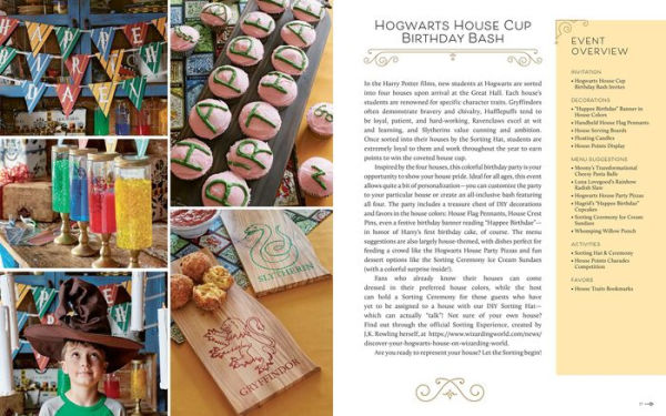 Harry Potter: Feasts & Festivities: An Official Book of Magical Celebrations, Crafts, and Party Food Inspired by the Wizarding World (Entertaining Gifts, Entertaining at Home)