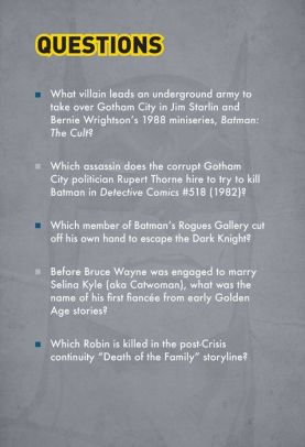 Dc Comics Batman Pop Quiz Trivia Deck By Mike Avila Hardcover Barnes Noble