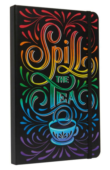 Spill the Tea Hardcover Ruled Journal