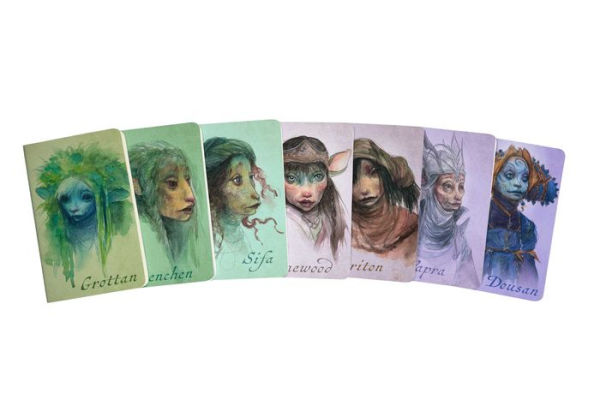 The Dark Crystal: Gelfling Clan Sewn Notebook Boxed Set (Set of 7)