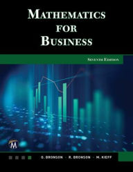 Title: Mathematics for Business, Author: Gary Bronson PhD