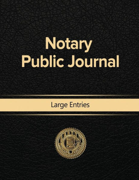 Notary Public Journal Large Entries